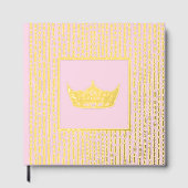 Foil Pageant Crown Foto Scrapbook mit NO-Text Gästebuch (Vorderseite)