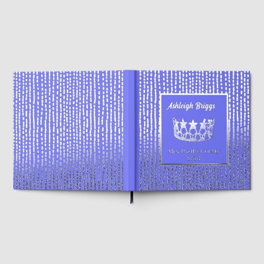 Foil Pageant Crown Foto Scrapbook mit Vordertext Gästebuch (Voll)