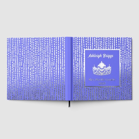 Foil Pageant Crown Foto Scrapbook mit Vordertext Gästebuch (Voll)
