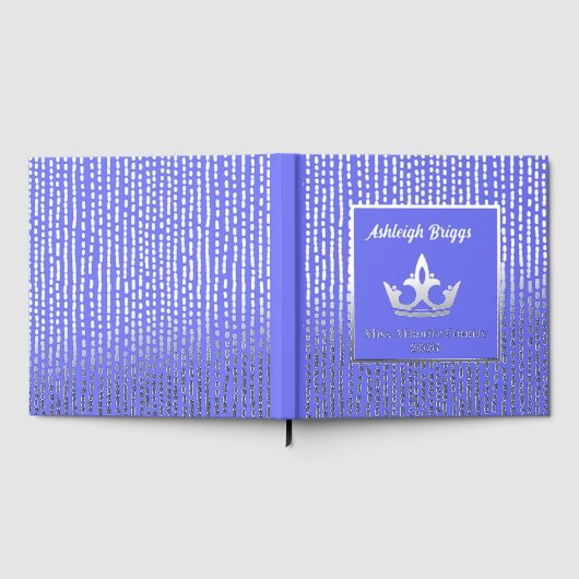 Foil Pageant Crown Foto Scrapbook mit Vordertext Gästebuch (Voll)