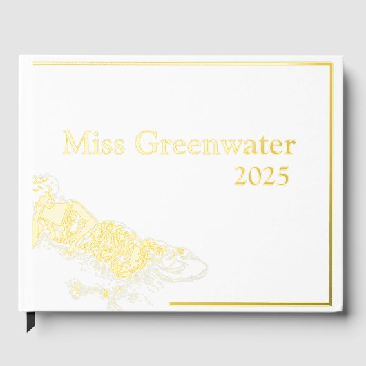 Foil Pageant Foto & Scrapbook Retro Queen Gästebuch (Vorderseite)