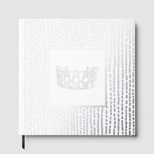 Foil Pageant Star Crown Foto Scrapbook-NO-Text Gästebuch (Vorderseite)