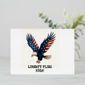 Foil Patriotic Adle 4. Juli Einladung (Stehend vorne)