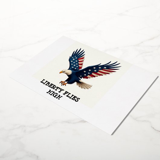 Foil Patriotic Adle 4. Juli Einladung (Gedreht)