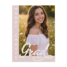 Foil Photo Graduation Announcement and Invitation