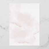 Foil Pink Rose Birthday Einladung Foil Pink (Rückseite)