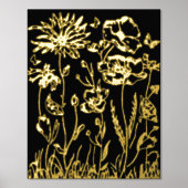 Foil Print BLUME ART DESIGN STIL Foliendrucke (Vorderseite)