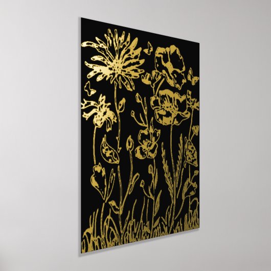 Foil Print BLUME ART DESIGN STIL Foliendrucke (Ablage )