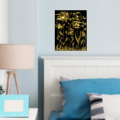 Foil Print BLUME ART DESIGN STIL Foliendrucke (In Situ (Schlafzimmer))