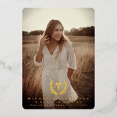 Foil RN Caduceus Abschluss Foto Ankündigung (Vorderseite)