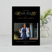 Foil RN Nursing Degree Abschluss Ankündigung (Stehend vorne)