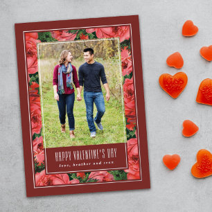 Foil Rose Rahmen Valentine's Day Foto Card - Maroo Folien Feiertagskarte