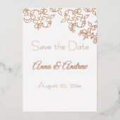 Foil Scrolls Save the Data Foil Einladung (Vorderseite)