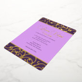 Foil Scrolly Border Sie wählen Alle Farben Folieneinladung (Gedreht)