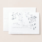 Foil Silver bricht IHR FOTO INNERHALB Folienkarte (Rückseite mit Umschlag)