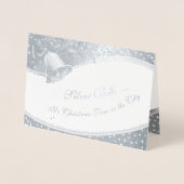 Foil Silver bricht IHR FOTO INNERHALB Folienkarte (Vorderseite)