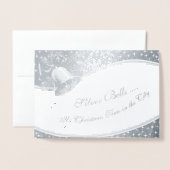 Foil Silver bricht IHR FOTO INNERHALB Folienkarte (Vorderseite mit Umschlag)