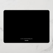 Foil Silvester Party Sand Dollar Einladung (Rückseite)