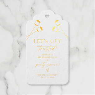 Foil S'mores Kit Gefallen Tag Wedding Party Label Geschenkanhänger