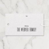 Foil Snowflake Blühte Frame Holiday Geschenkmarke Geschenkanhänger (Rückseite (Horizontal))