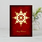 Foil Snowflake Christmas Card Folien Feiertagskarte (Stehend vorne)