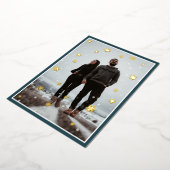 Foil Snowflake & Ruhige Winternacht Folien Feiertagskarte (Gedreht)