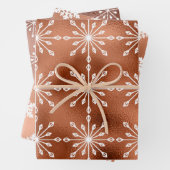 Foil Snowflakes Weihnachten Geschenkpapier Set (Beispiel)
