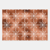 Foil Snowflakes Weihnachten Geschenkpapier Set (Vorderseite)