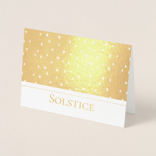 Foil Solstice Stars Design No.1 Pagan, Hexe Folienkarte (Vorderseite)