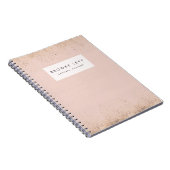 Foil Sparkle Peach Personalisiert Journal-Notebook Notizblock (Rechte Seite)
