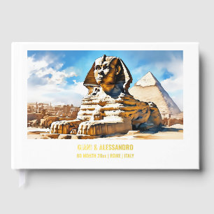 Foil Sphinx Pyramids Ägypten Kairo Wasserfarbreise Gästebuch