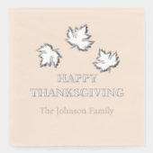 Foil Stamps Napkins Servietten Mit Folie (Vorderseite)