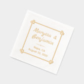 Foil Stamps Napkins Servietten Mit Folie (Links)