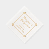 Foil Stamps Napkins Servietten Mit Folie (Rechts)
