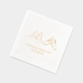 Foil Stamps Napkins Servietten Mit Folie (Links)