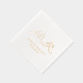 Foil Stamps Napkins Servietten Mit Folie (Rechts)