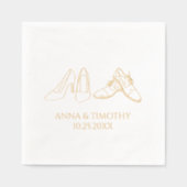 Foil Stamps Napkins Servietten Mit Folie (Vorderseite)