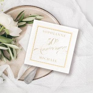 Foil Stamps Napkins Servietten Mit Folie