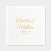 Foil Stamps Napkins Servietten Mit Folie (Vorderseite)