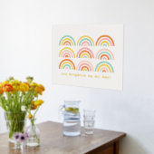 Foil Stamps Rainbows you Brighed My Day Poster (Ablage(Küche))