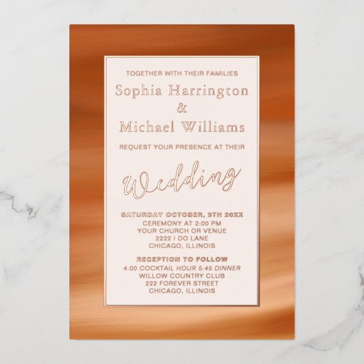 Foil Terracotta Boho Bearbeitbare Vorlage Herbst (Vorderseite)