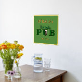Foil Text Accent Irish Pub Print Poster (Ablage(Küche))