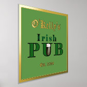 Foil Text Accent Irish Pub Print Poster (Ablage )
