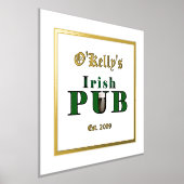 Foil Text Accent Irish Pub Print Poster (Ablage )