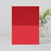 Foil Top Tomato Red Custom Einladung (Stehend vorne)