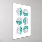 Foil Turquoise Circle Geometric Art Print Poster (Ablage )