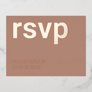 Foil UAWG Mocha Stilvolle Gerichte Postkarte