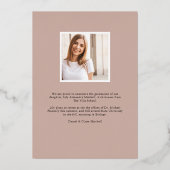 Foil Underlay | Ankündigung von Foto Abschluss (Rückseite)