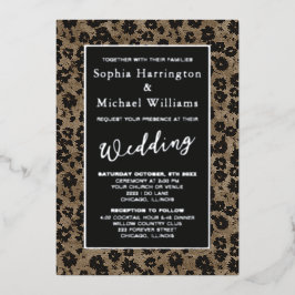 Foil Vintag Modern floral Parco Civico-Ciani Folieneinladung