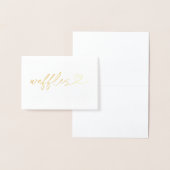 Foil Waffles Food Label Wedding Table Card Folienkarte (Anzeige)